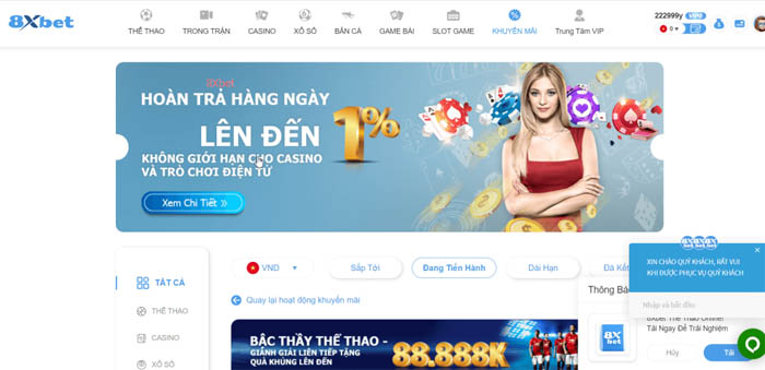 Trang web thường tung ra các khuyến mãi hấp dẫn